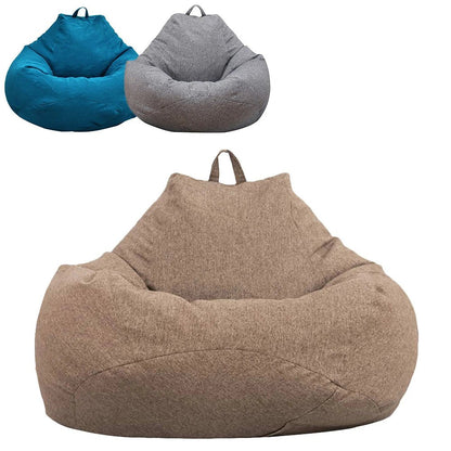 Large Bean Bag Lazy Seat Chair Sofa Cover Couch Soft Fluffy Breathable Adult Child Tatami No padding is included - Checkouts UK