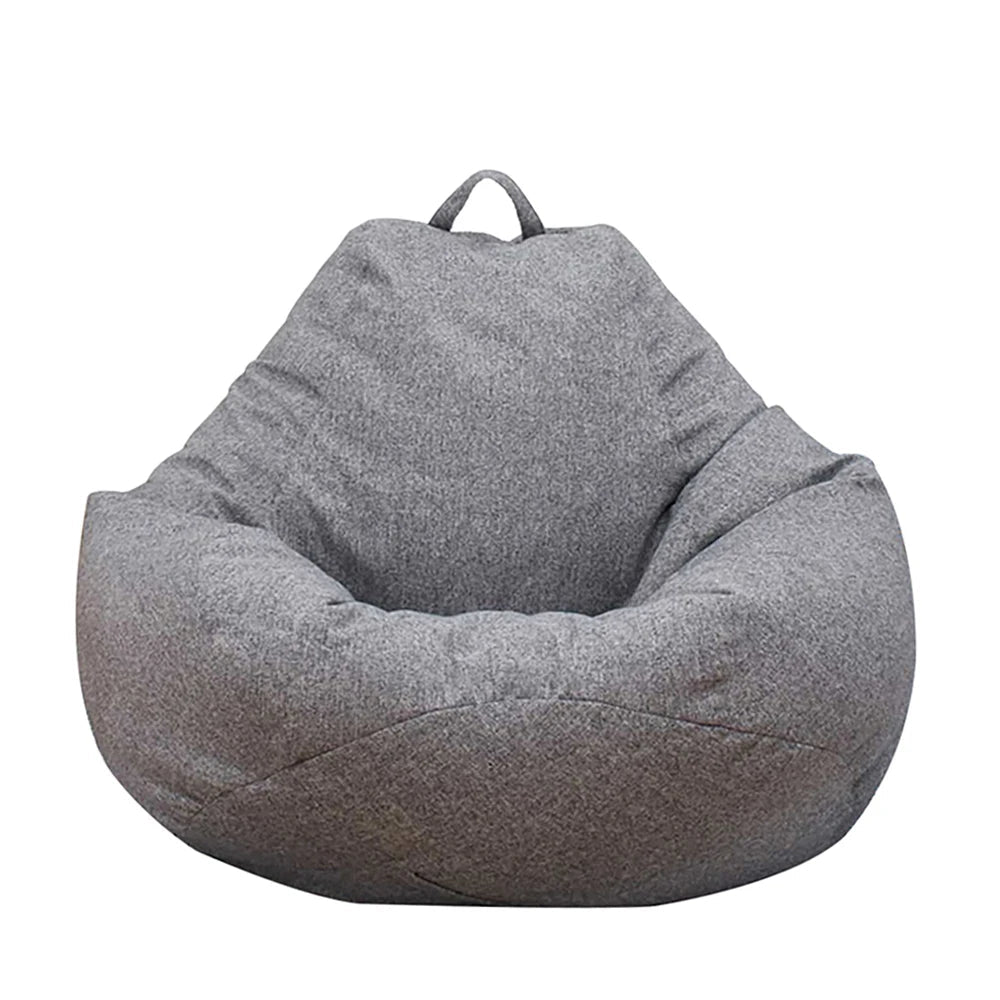 Large Bean Bag Lazy Seat Chair Sofa Cover Couch Soft Fluffy Breathable Adult Child Tatami No padding is included - Checkouts UK