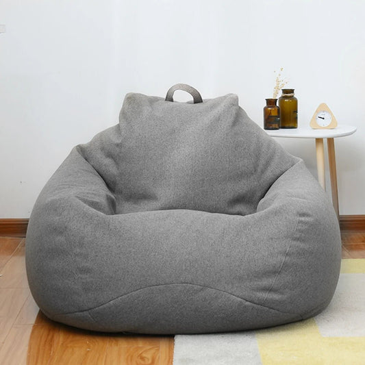Large Bean Bag Lazy Seat Chair Sofa Cover Couch Soft Fluffy Breathable Adult Child Tatami No padding is included - Checkouts UK