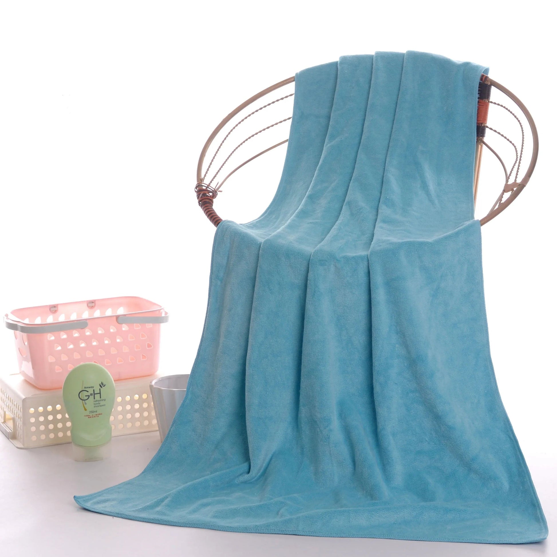 Microfiber bath towel, super large, soft, high absorption and quick - drying, sports, travel, no fading, multi - functional use - Checkouts UK