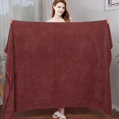 Microfiber bath towel, super large, soft, high absorption and quick - drying, sports, travel, no fading, multi - functional use - Checkouts UK