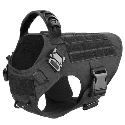 Military Large Dog Harness Training Pet Vest for French Bulldog German Shepherd Malinois Tactical Harnesses For Dogs Accessories - Checkouts UK