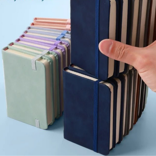 Mini Book A7 Small Notebook Portable Portable Notepad Small Pocket Skin Feeling Leather Waterproof Notes school supplies - Checkouts UK