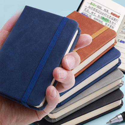 Mini Book A7 Small Notebook Portable Portable Notepad Small Pocket Skin Feeling Leather Waterproof Notes school supplies - Checkouts UK