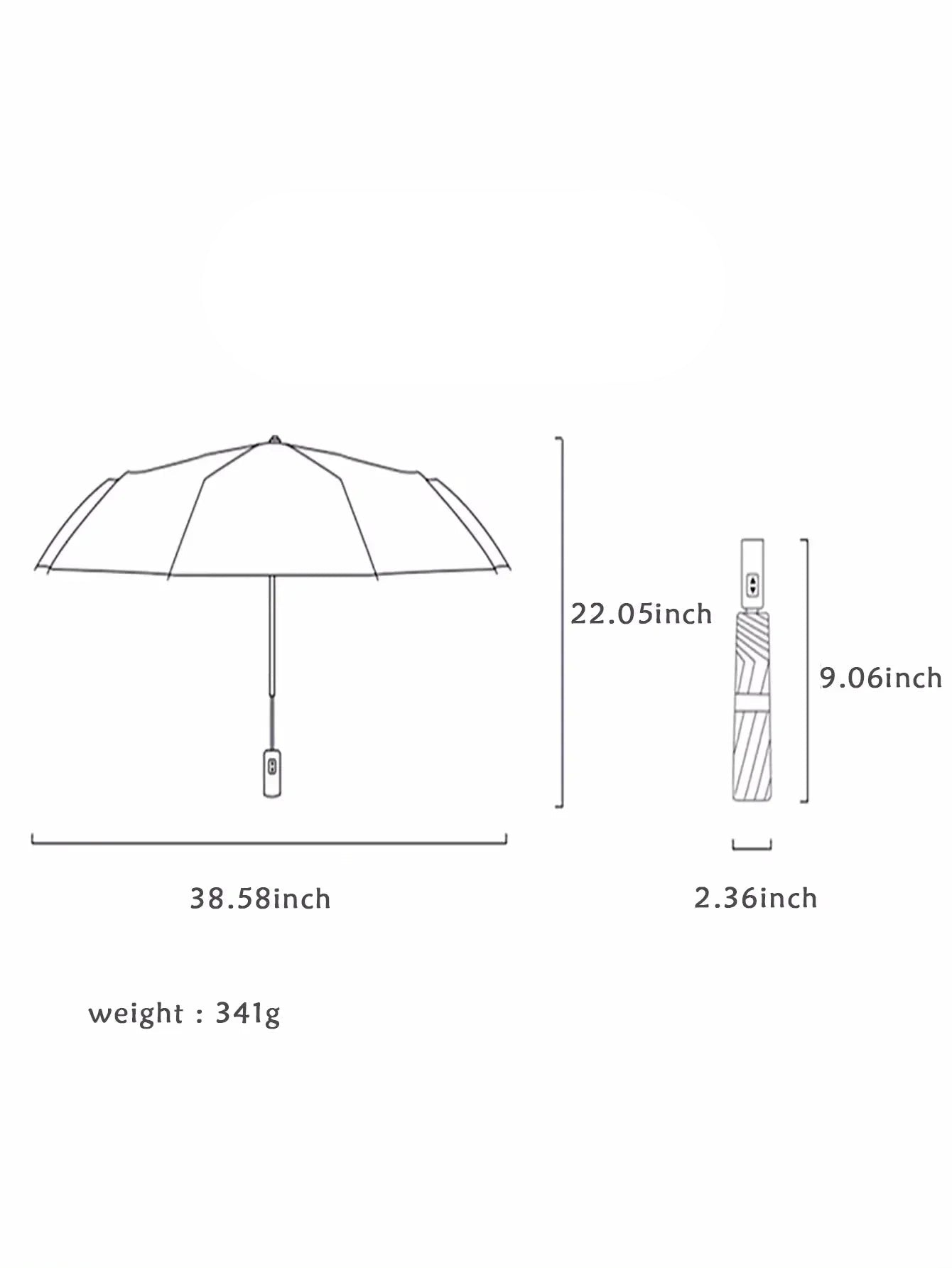 Mini Umbrella Folding Automatic Anti UV Rain Sun Umbrella Fashion Portable Windproof Light Women Men Children Parasol Umbrella - Checkouts UK