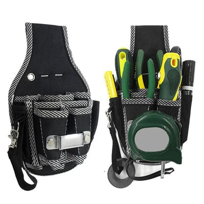 Multifunctional Tool Bag Nylon Fabric Tool Belt Screwdriver Kit Holder Tool Bag Pocket Pouch Bag Electrician Waist Pocket Case - Checkouts UK