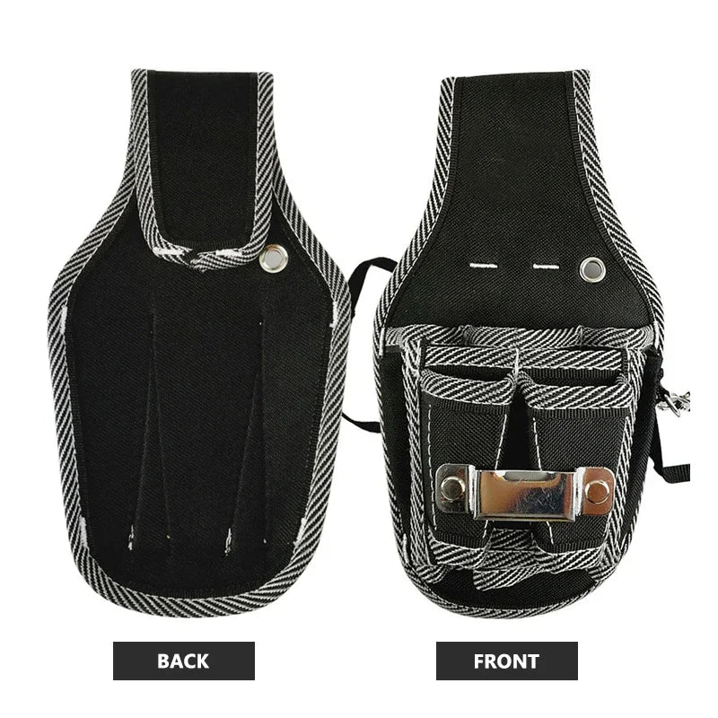 Multifunctional Tool Bag Nylon Fabric Tool Belt Screwdriver Kit Holder Tool Bag Pocket Pouch Bag Electrician Waist Pocket Case - Checkouts UK
