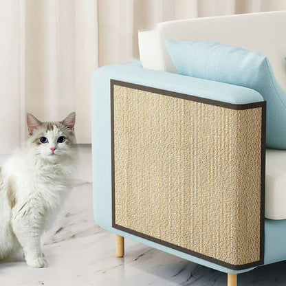 Natural Bamboo Cat Scratcher Sofa Mats Board Cat Scratch for Sharpen Nails Scraper Pet Tree Toys Chair Sofa Furniture Protector - Checkouts UK
