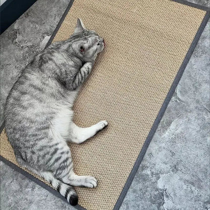 Natural Bamboo Cat Scratcher Sofa Mats Board Cat Scratch for Sharpen Nails Scraper Pet Tree Toys Chair Sofa Furniture Protector - Checkouts UK
