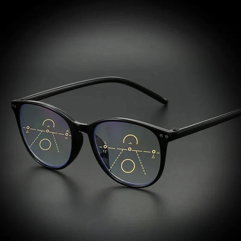 New 3 in 1 Progressive Multifocal Reading Glasses For Women Eyeglasses Easy To Look Far and Near +1.0 To +4.0 - Checkouts UK