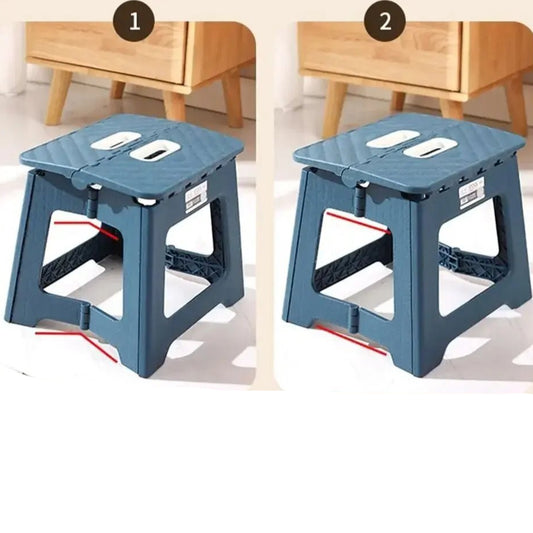 New Adult Children Portable Folding Stool Thickened Plastic Saddle Chair for Outdoor Activities and Fishing Gifts Party Favors - Checkouts UK