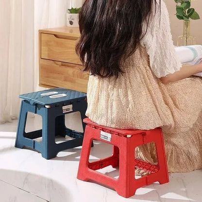 New Adult Children Portable Folding Stool Thickened Plastic Saddle Chair for Outdoor Activities and Fishing Gifts Party Favors - Checkouts UK