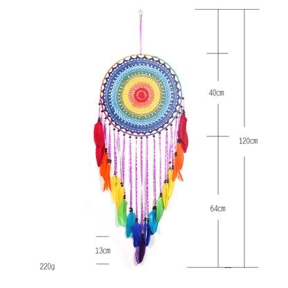 New Hollow Wind Chime Hanging Ornaments Large Dream Catcher Home Decoration Bedroom Living Room Wall Hanging Decorative Pendant - Checkouts UK