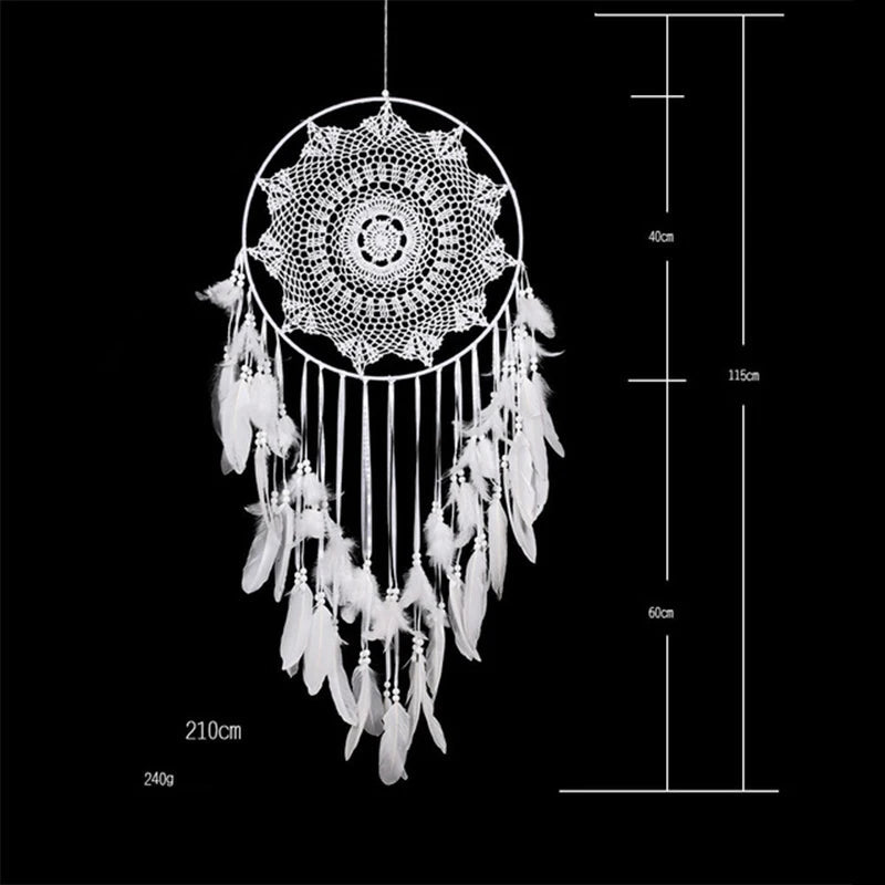 New Hollow Wind Chime Hanging Ornaments Large Dream Catcher Home Decoration Bedroom Living Room Wall Hanging Decorative Pendant - Checkouts UK