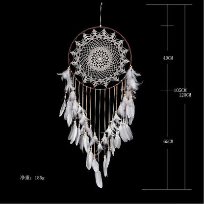 New Hollow Wind Chime Hanging Ornaments Large Dream Catcher Home Decoration Bedroom Living Room Wall Hanging Decorative Pendant - Checkouts UK