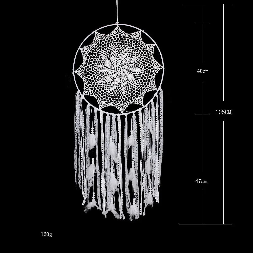 New Hollow Wind Chime Hanging Ornaments Large Dream Catcher Home Decoration Bedroom Living Room Wall Hanging Decorative Pendant - Checkouts UK