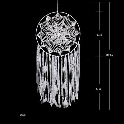 New Hollow Wind Chime Hanging Ornaments Large Dream Catcher Home Decoration Bedroom Living Room Wall Hanging Decorative Pendant - Checkouts UK