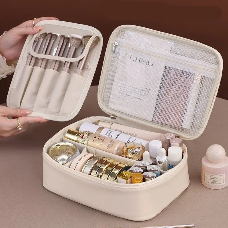 New Women's Cosmetic Bag Portable Storage Bag Large Capacity Luxury Makeup Bag Travel Organizer Essentials Toiletry Bags - Checkouts UK