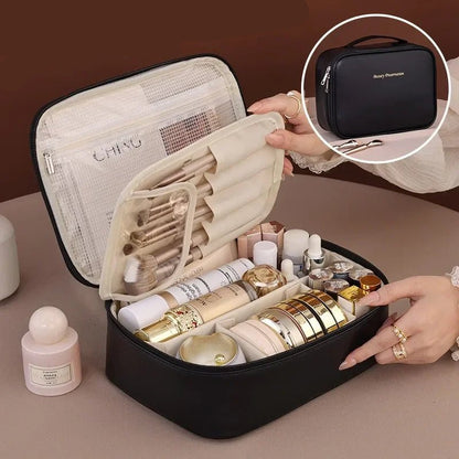 New Women's Cosmetic Bag Portable Storage Bag Large Capacity Luxury Makeup Bag Travel Organizer Essentials Toiletry Bags - Checkouts UK