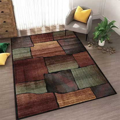 Nordic Style Area Rug Abstract Geometric Carpet Non - Slip Washable Carpet for Living Room Bedroom and Home Decor Floor Mat - Checkouts UK