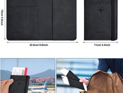 Passport Holder for Travel Essentials Passport Wallet Cover Case for Travel Accessories,Passport Book Holders for Women/Men - Checkouts UK
