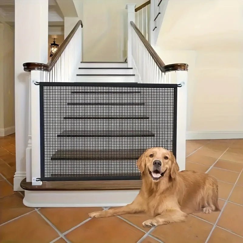 Pet Dog Barrier Fences with Hook Pet Isolated Network New Folding Breathable Mesh Stairs Gate Dog Safety Fence Pet Products - Checkouts UK