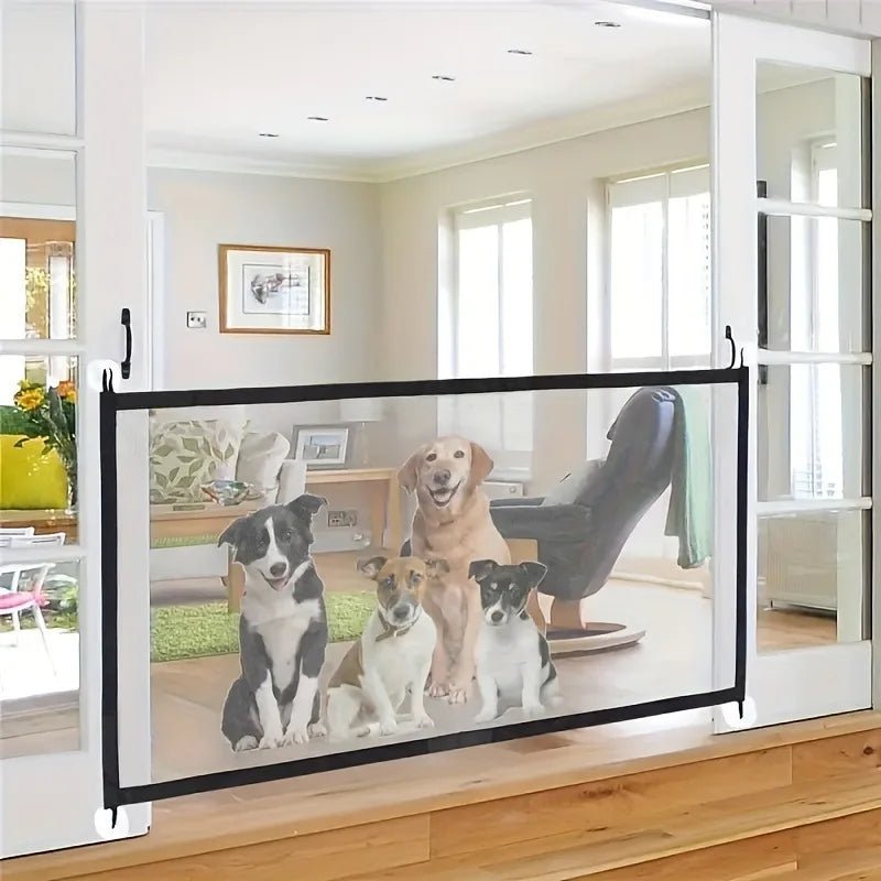 Pet Dog Barrier Fences with Hook Pet Isolated Network New Folding Breathable Mesh Stairs Gate Dog Safety Fence Pet Products - Checkouts UK