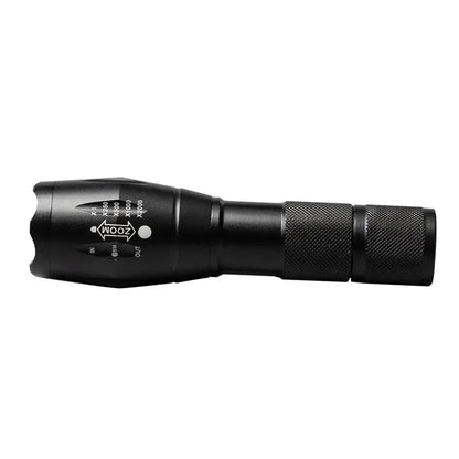 Portable Battery Powered Zoom LED Flashlight Mini Flash Light Torch Lantern 3 Lighting Modes Camping Lamp - Checkouts UK