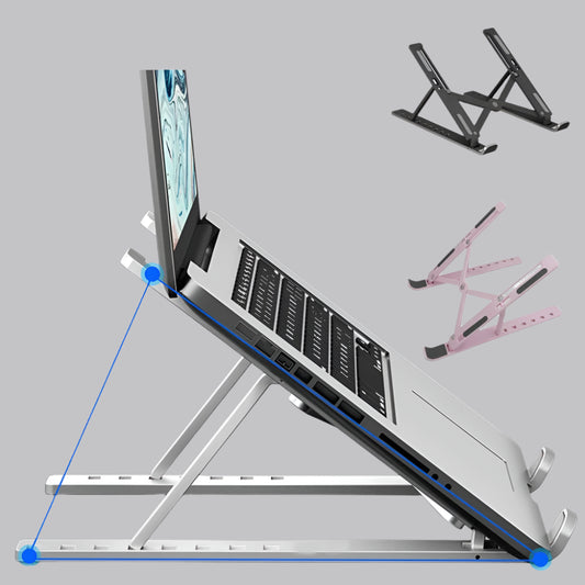 Portable Laptop Stand 7/10 Gears Foldable ABS Tablet for Macbook Apple Air Pro Lenovo Samsung Bracket Universal Pad PC Holder - Checkouts UK