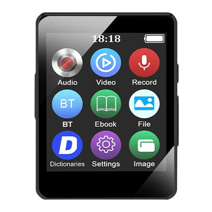 Portable MP3 Player Bluetooth 5.0 Music Stereo Speaker Mini MP4 Video Playback With LED Screen FM Radio Recording For Walkma - Checkouts UK