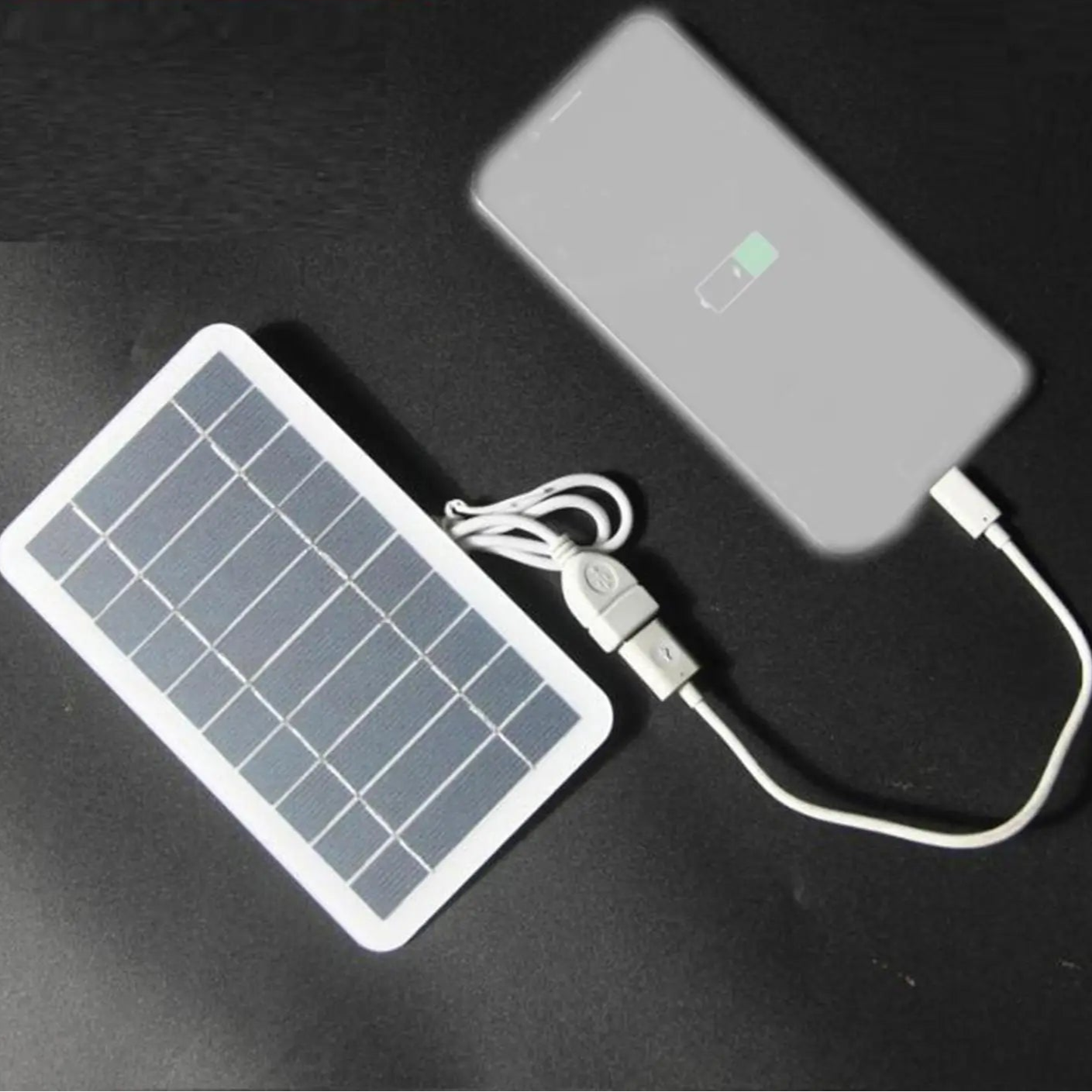 Portable Solar Panel 5V 2W Solar Plate With USB Safe Charge Stabilize Battery Charger For Power Bank Phone Outdoor Camping Home - Checkouts UK