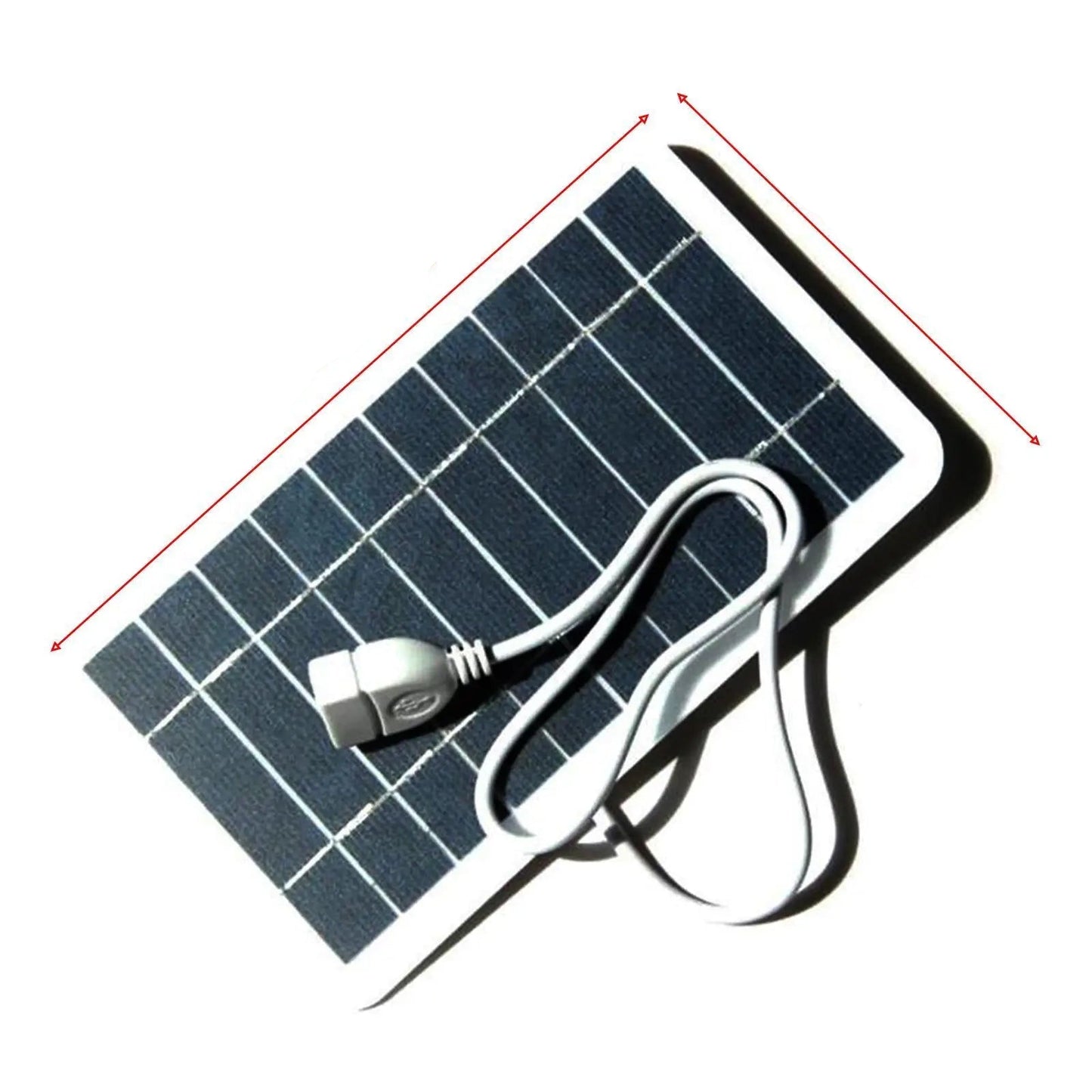 Portable Solar Panel 5V 2W Solar Plate With USB Safe Charge Stabilize Battery Charger For Power Bank Phone Outdoor Camping Home - Checkouts UK