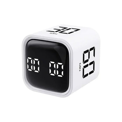 Productivity Cube Timer Gravity Sensor Flipping LED Display 4 Preset Time Dual Modes Countdown Cooking Study Mini Digital Timer - Checkouts UK