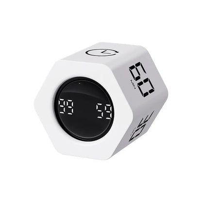 Productivity Cube Timer Gravity Sensor Flipping LED Display 4 Preset Time Dual Modes Countdown Cooking Study Mini Digital Timer - Checkouts UK