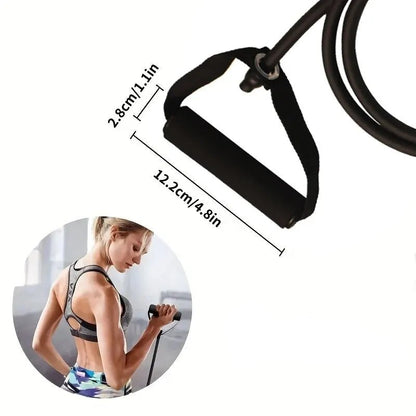 Resistance Bands With Handles, Exercise Bands, Workout Bands With Handles For Men Women, Strength Training Equipment At Home - Checkouts UK