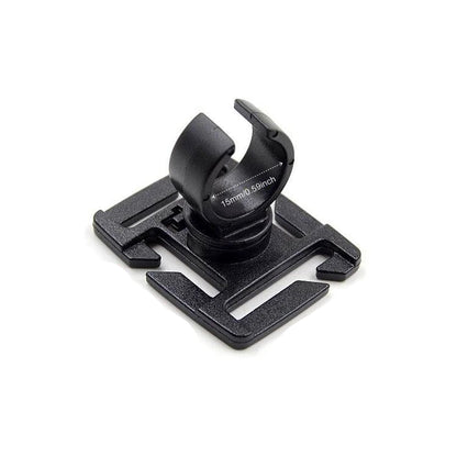 Ring Flashlight Work Backpack Lamp Outdoor Hike Climb Pack Light Holder Water Pipe Pole Tool Clamp Shoulder Tape Clip - Checkouts UK