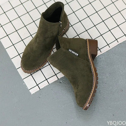 Shoes Women Fashion Thick Sole Ankle Boots Comfortable Plus Size Snow Boots for Women Female Platform Boots Botas De Mujer 2023 - Checkouts UK