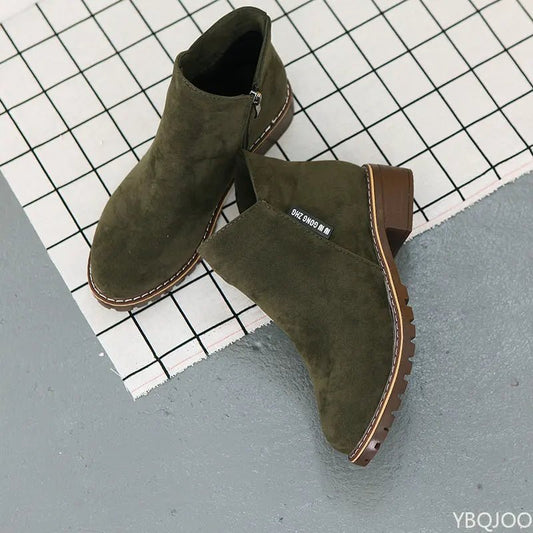 Shoes Women Fashion Thick Sole Ankle Boots Comfortable Plus Size Snow Boots for Women Female Platform Boots Botas De Mujer 2023 - Checkouts UK