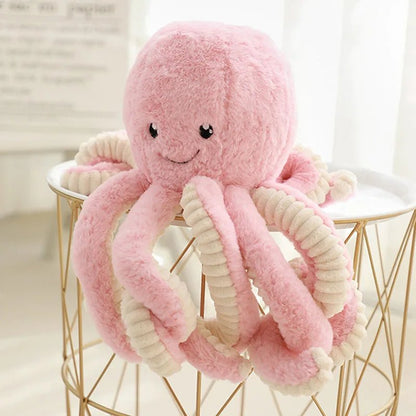 Simulation Octopus Doll Color Plush Toy Ocean Submarine Creature Squid Pet Sound Toy Decorative Ornaments Small Gifts Pet Toy - Furbury