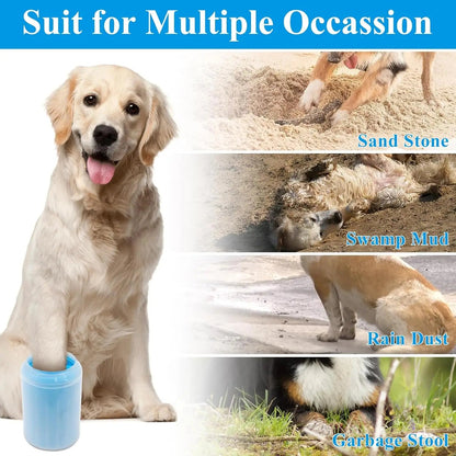 Soft Silicone Material Pet Foot Wash Cup, Cat and Dog Foot Cleaner, Portable Massage, Bath Cleaning Supplies - Checkouts UK