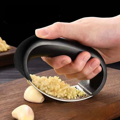 Stainless Steel Garlic Press Crusher Manual Garlic Mincer Chopping Garlic Tool Fruit Vegetable Tools Kitchen Accessories Gadget - Checkouts UK