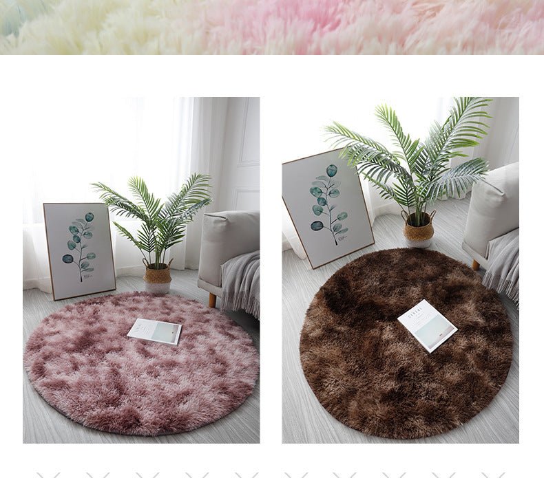 Super Soft Plush Round Rug Mat Fluffy White Carpets For Living Room Home Decor Bedroom Kid Room Decoration Salon Thick Pile Rug - Checkouts UK