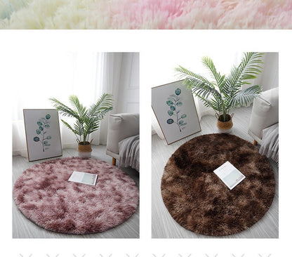 Super Soft Plush Round Rug Mat Fluffy White Carpets For Living Room Home Decor Bedroom Kid Room Decoration Salon Thick Pile Rug - Checkouts UK