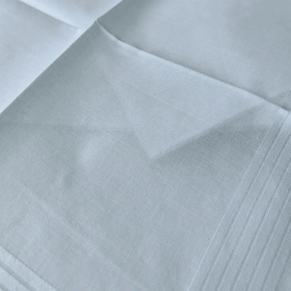 Thin feel Cotton 40cm pure white handkerchief. Business suit napkin restaurant handkerchief 6PCS - Checkouts UK