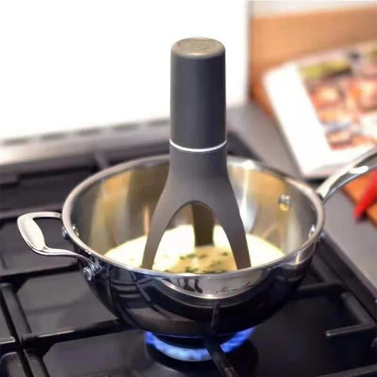 Triangle Pan Stirrer Automatic Egg Beater Baking Flour Mixer Dishwasher Multifunction Auto Whisk Stirrer Home Kitchen Egg Tools - Checkouts UK
