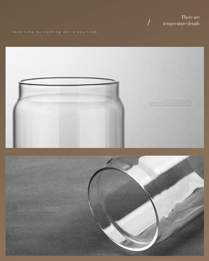 Vacuum Sealed Jug Coffee Beans Glass Airtight Canister Food Grains Candy Keep Fresh Storage Jar Kitchen Accessories - Checkouts UK