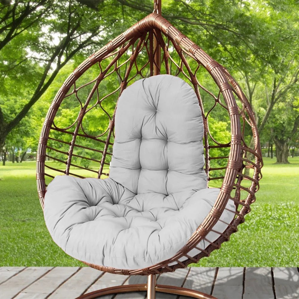 Voltsify Hanging Egg Chair Thick Cushion Swing Chair Pad, Light Grey - Checkouts UK