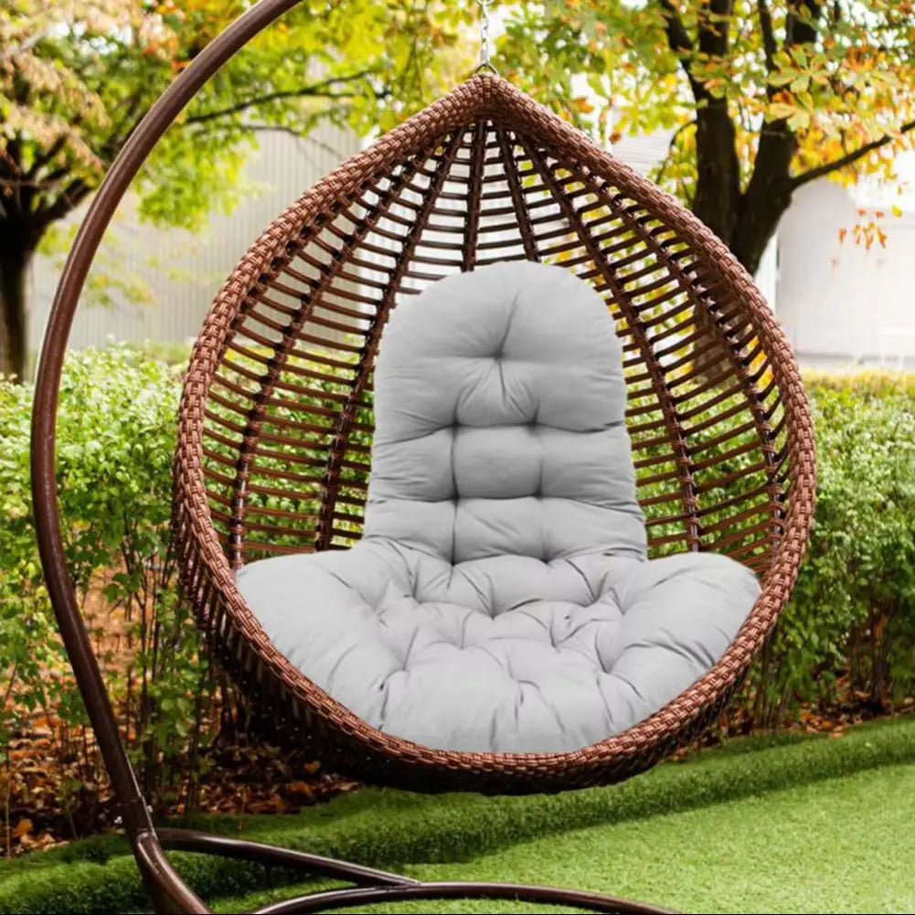 Voltsify Hanging Egg Chair Thick Cushion Swing Chair Pad, Light Grey - Checkouts UK