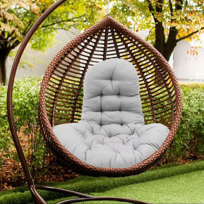 Voltsify Hanging Egg Chair Thick Cushion Swing Chair Pad, Light Grey - Checkouts UK