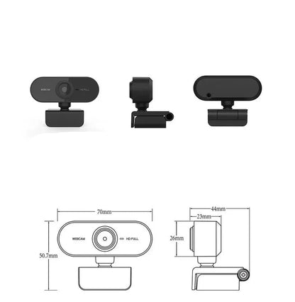 Web Camera For Work With Microphone Tripod Camera 1080P HD Computer HD USB Camera Built In Microphone USB Network Camera - Checkouts UK